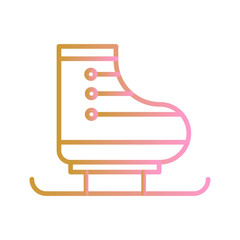 Ice Skating Vector Icon