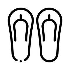 Sandal line icon