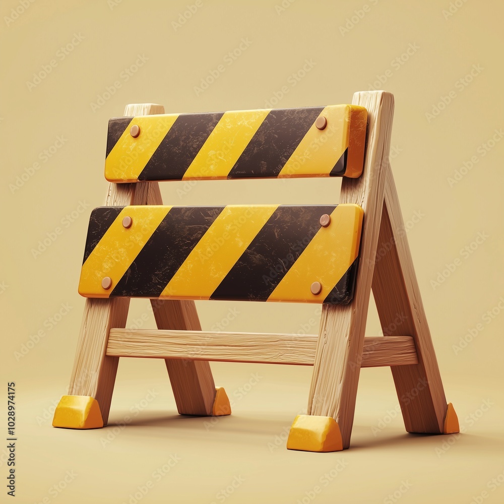 Wall mural warning under construction website under maintenance troubleshooting and fixing.