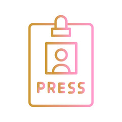 Press Pass Vector Icon