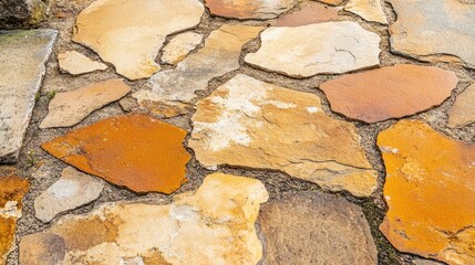 Textured Stone Floor with Uneven Surface