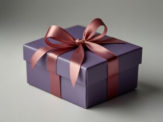 Obraz premium gift box with red ribbon