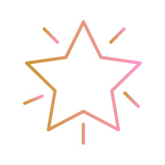 Glowing Star Vector Icon