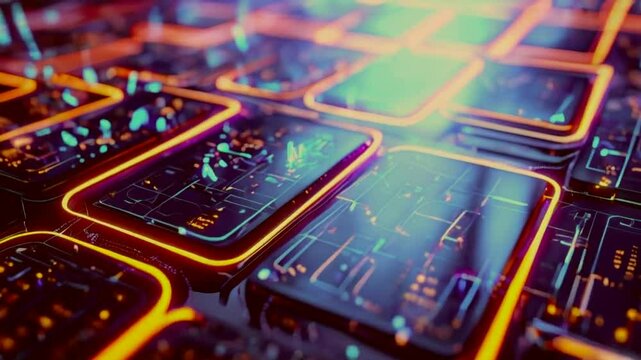 Digital word cloud , Creative concept of Business and technology - flying through digital technology and business related words , 4K render, 3D animation