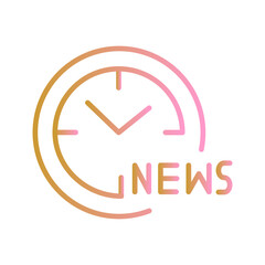 News Hour Vector Icon