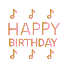 Happy Birthday Song Vector Icon