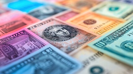 Obraz premium Global Currency Exchange: A Vibrant Look at Forex Market Dynamics