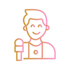 News Correspondent Vector Icon