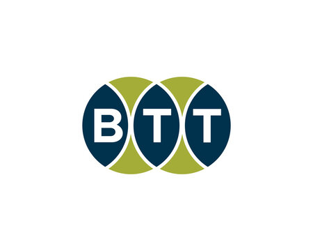 BTT Logo design vector template. BTT