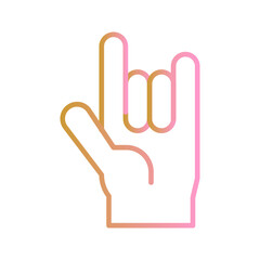 Love You Gesture Vector Icon