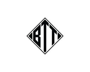 BTT Logo design vector template. BTT