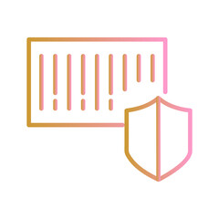 Barcode Security Vector Icon