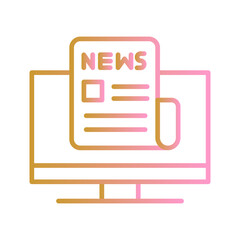 News Report Vector Icon