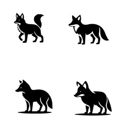 dhole, icon, vector illustration, white background