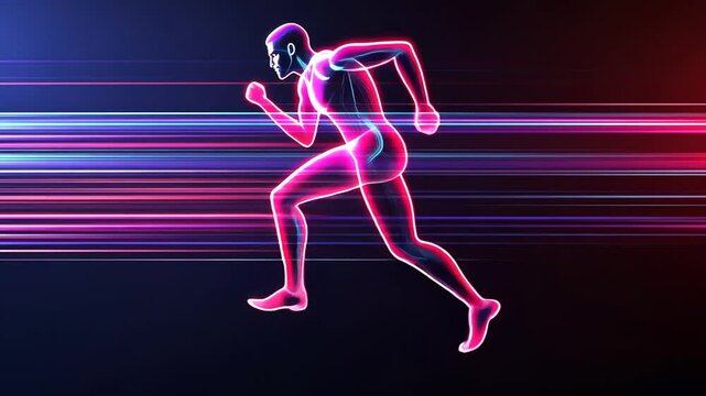 background with person running