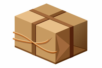 Cardboard box ecology mockup icon