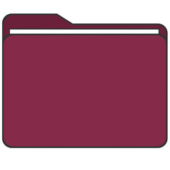 maroon folder icon
