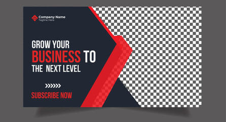 Editable youtube thumbnail template | Youtube video thumbnail for marketing agency | Youtube thumbnail | video thumbnail | Creative corporate social media web cover banner | fully editable thumbnail t