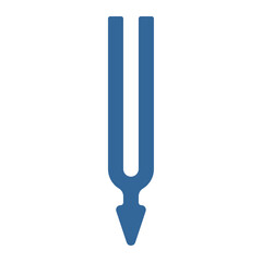 Vector graphic of a tuning fork symbol