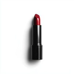 Fototapeta premium Red lipstick isolated on white background