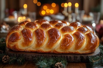 Jewish Shabbat ritual with challah bread