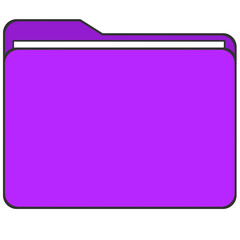 purple folder icon