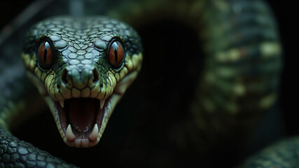 Fototapeta premium snake bite
