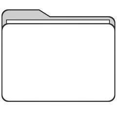 white folder icon