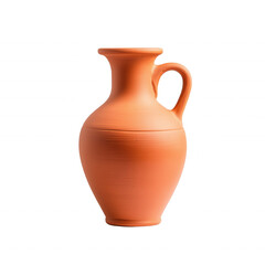 Clay pot, beautifully crafted, isolated on transparent background