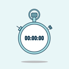 Alarm clock ringing illustration. flat style clock vector illustration. cute clock vector 
