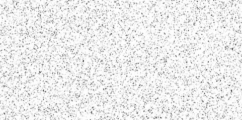 Terrazzo flooring consists of chips of marble texture. quartz surface white, black for bathroom or kitchen countertop. white paper texture background. rock stone marble backdrop textured illustration.