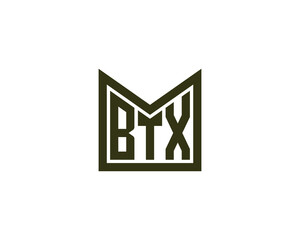 BTX logo design vector template. BTX