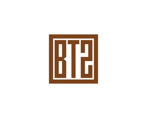 BTZ logo design vector template. BTZ