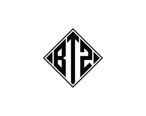 BTZ logo design vector template. BTZ