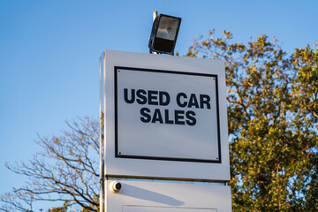 Used Car Sales external sign © Richard O'Donoghue