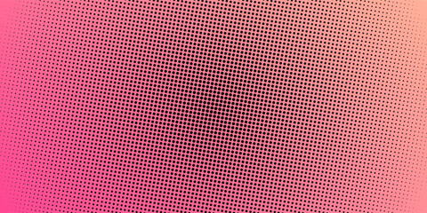 Abstract pink background with black polka dots. Polka dot pattern isolated on white background simple art modern