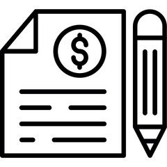 File And Pencil Icon