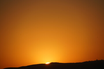 Sunset sky over the judean desert