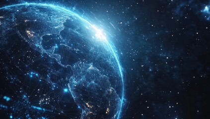 Global Network Connections Across the Earth's Surface