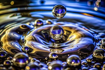 Macro Photography of Water Pattern Textures Capturing Nature's Intricate Designs
