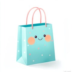Cute Shopping Bag Illustration in High Resolution