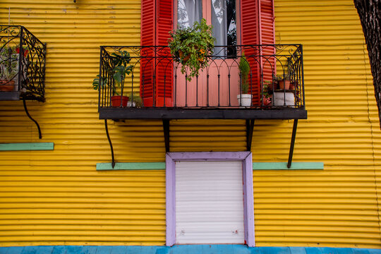 Colorful houses of Caminito in Buenos Aires Argentina