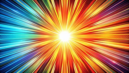 Manga Action Lines Vector Illustration - Motion Radial Lines for Dynamic Designs