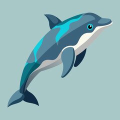 Fototapeta premium beaked-whale-isometric-illustrations