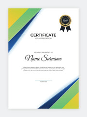 Obraz premium certificate design. modern elegant certificate template vector
