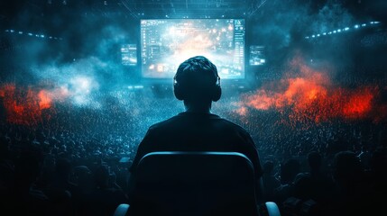 Crypto Clash, an intense e-sports tournament where skilled gamers compete for cryptocurrency rewards in a thrilling digital arena.