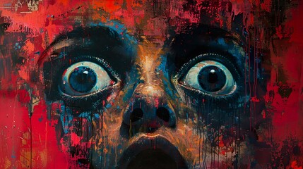 Fear and Anxiety in a Close-Up Portrait