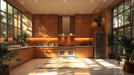 Serene Space with a Modern and Timeless Kitchen Design