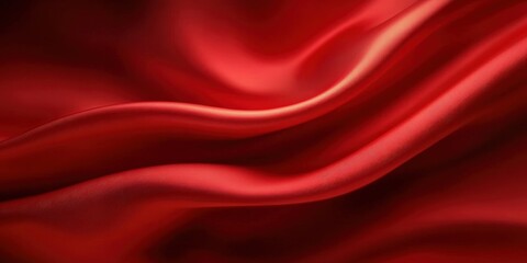 Obraz premium Elegant Red Satin Fabric Background Texture