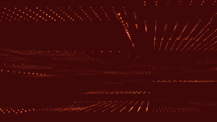 Obraz premium Abstract digital background. Data flow information. Digital communication concept. Science technology background. Big data visualization. 3D Vector illustration.